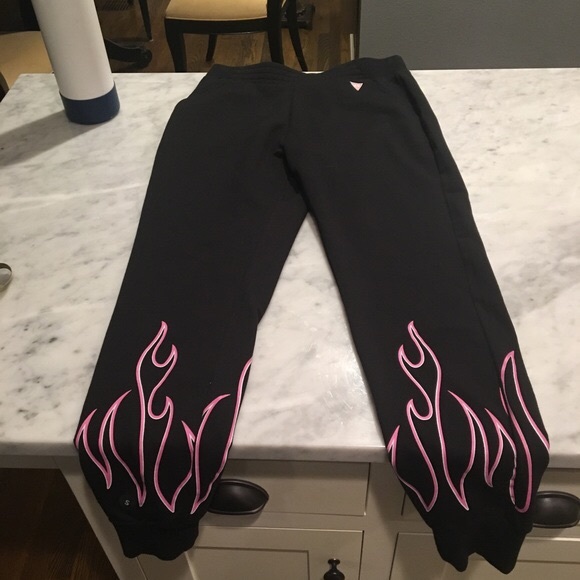 Black flame sweatpants Clearance